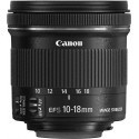 Canon EF-S 10-18mm f/4.5-5.6 IS STM lens + EW-73C lens hood + cleaning cloth