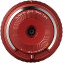 Olympus kerekork-objektiiv 15mm f/8.0, punane