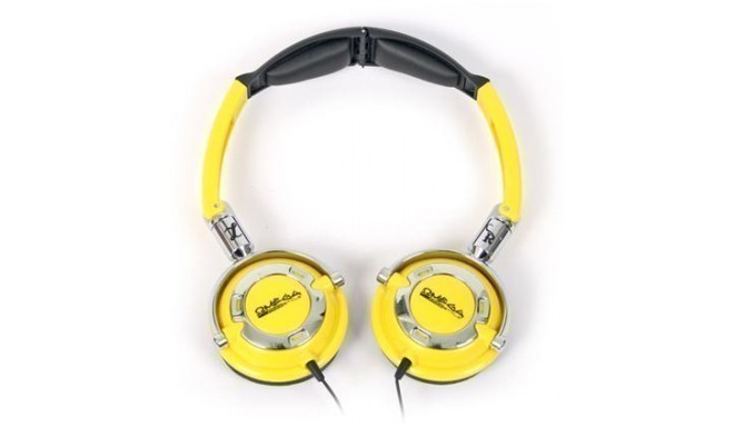 Omega Freestyle наушники + микрофон FH0022, желтый