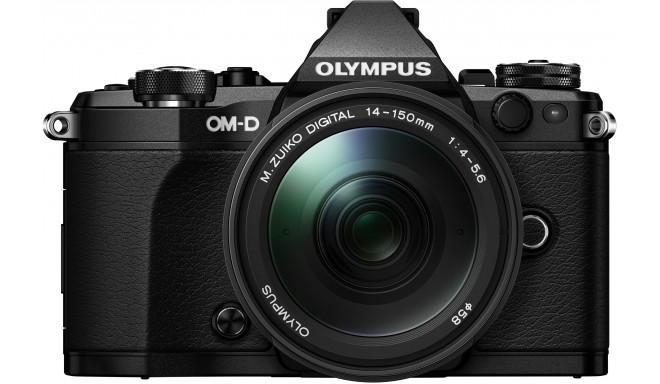 Olympus OM-D E-M5 Mark II + 14-150mm II komplekts, melns
