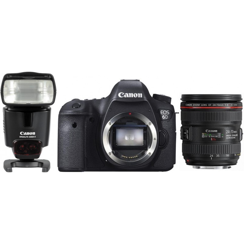 Canon EOS 6D + 24-70мм f/4 IS USM Kit + 430EX II