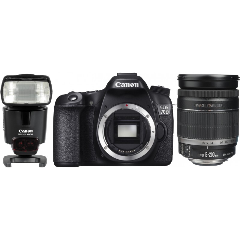 Canon EOS 70D + 18-200мм IS Kit + 430EX II