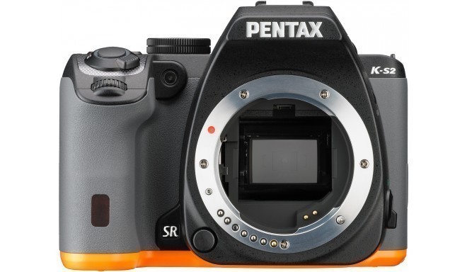 Pentax K-S2  body, black/orange