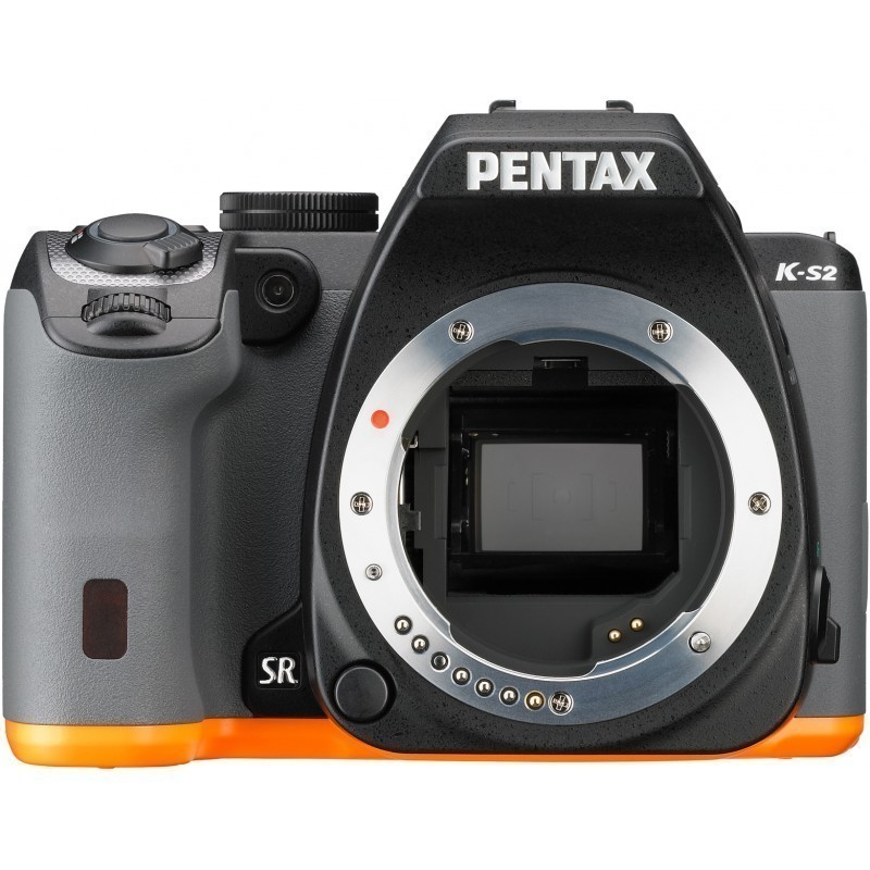 Корпус Pentax K-S2, чёрный/оранжевый
