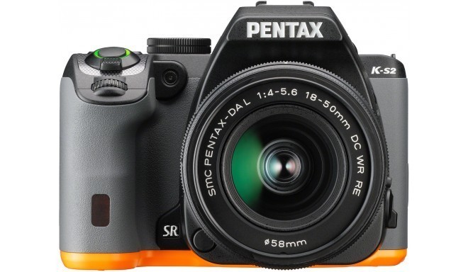 Pentax K-S2 + 18-50mm WR Kit, black/orange