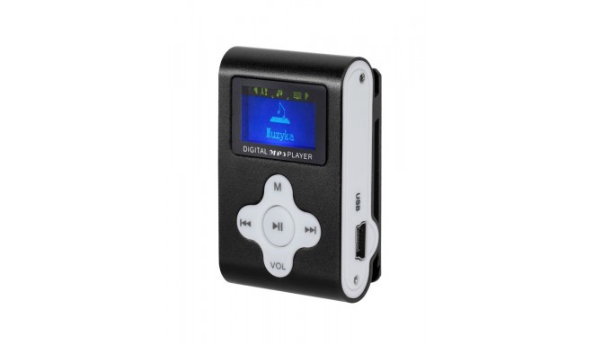 MP3 Player / Voice Recorder / FM Radio with LCD Quer black