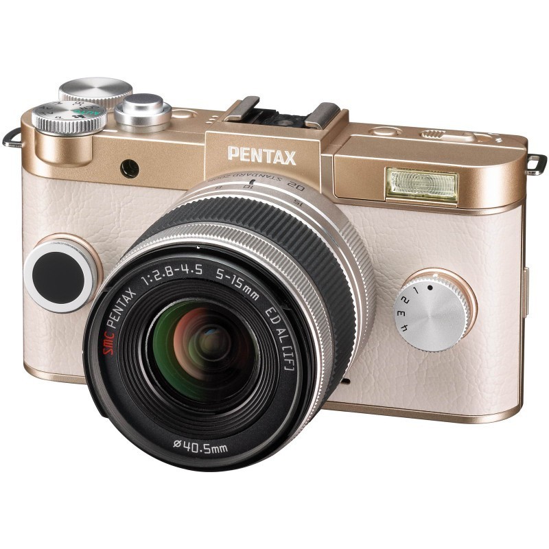 Pentax Q-S1 + 02 Standard Zoom Kit, champagne gold - Mirrorless