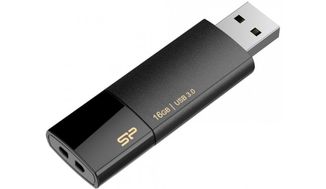 Silicon Power zibatmiņa 16GB Blaze B05 USB 3.0, melna