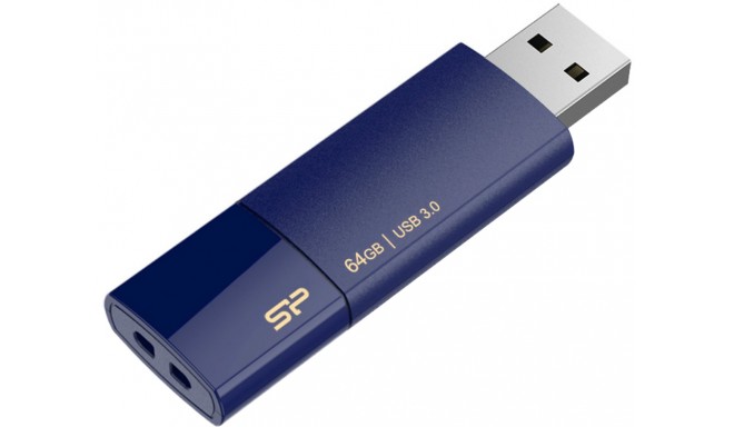 Silicon Power zibatmiņa 64GB Blaze B05 USB 3.0, tumši zila