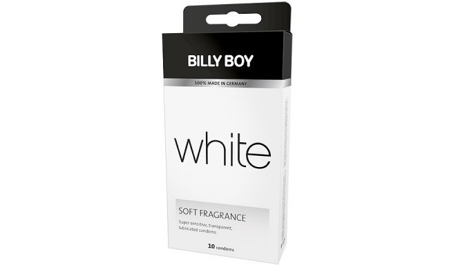Billy Boy prezervatīvi White 10gb.