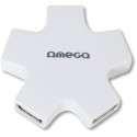 Omega USB 2.0 HUB 4-port OUH24SW, white