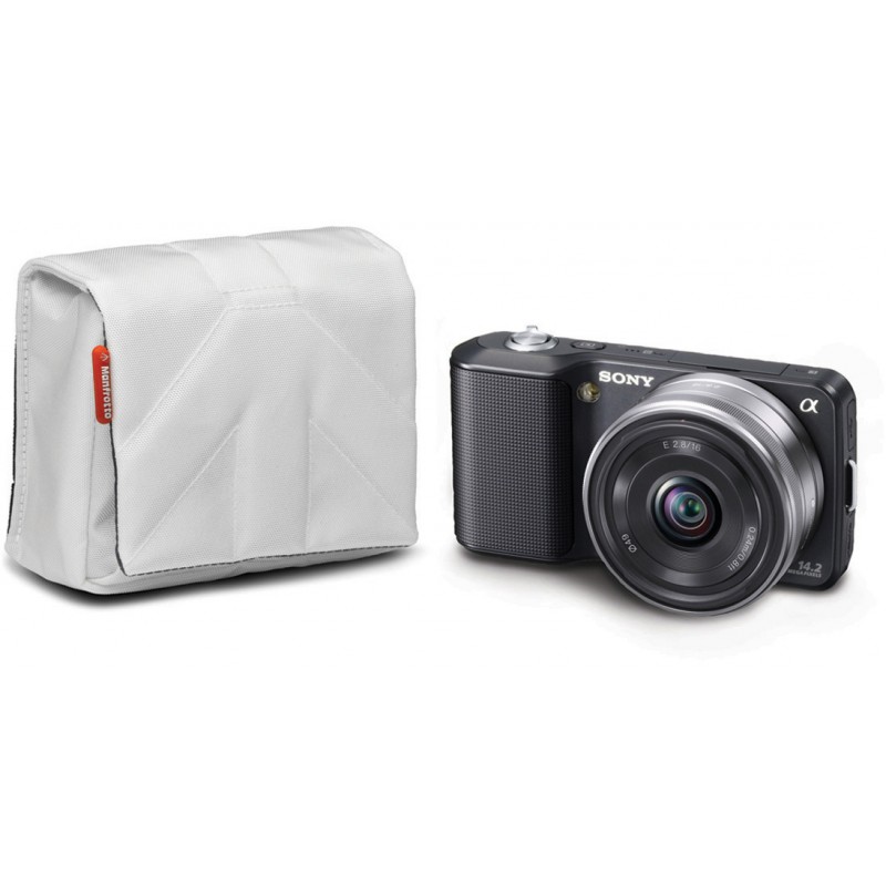 Manfrotto Nano I Camera Pouch White - Conns Cameras Manfrotto Nano I Camera Pouch White - Conns Cameras