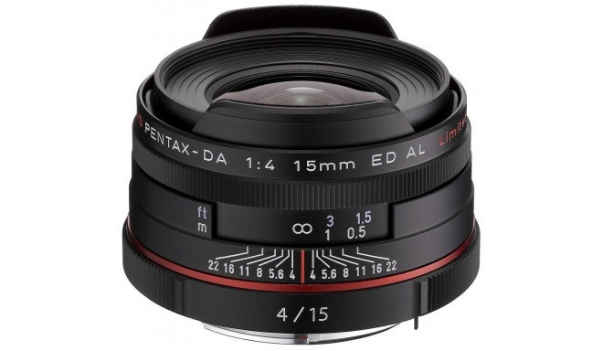 HD Pentax DA 15mm f/4 ED AL Limited lens, black (no package)