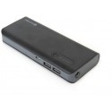 Platinet Power Bank 8000mAh + torch, black/grey