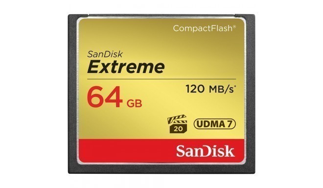Sandisk mälukaart CF 64GB Extreme 120MB/s