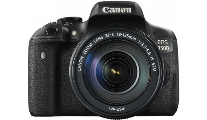 Canon EOS 750D + 18-135mm IS STM komplekts