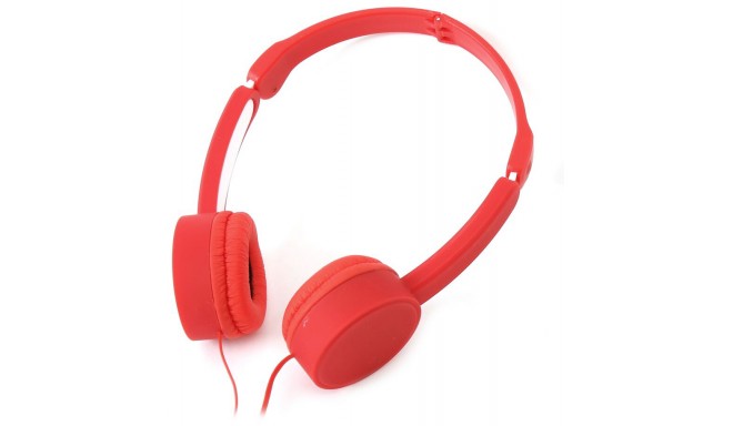 Omega Freestyle kõrvaklapid + mikrofon FH3920, punane