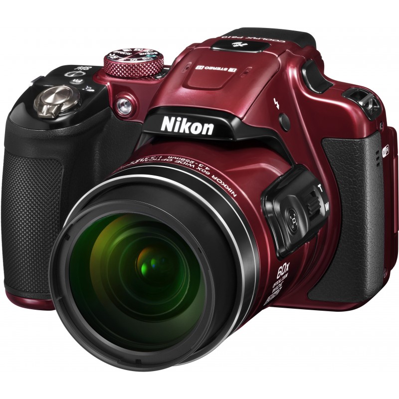 Nikon Coolpix P610, red - Compact cameras - Photopoint