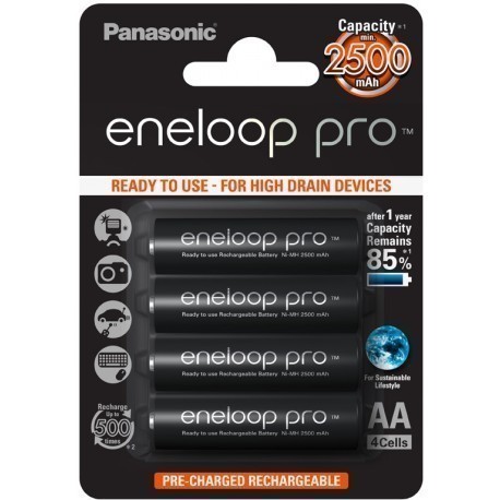 Panasonic eneloop akumulators pro AA 2500 4BP