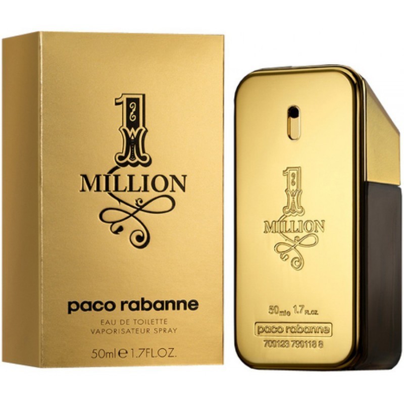 Paco Rabanne 1 Million Pour Homme Eau de Toilette 50ml - Perfumes ...