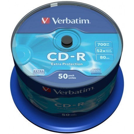 Verbatim CD-R Extra Protection 700MB 52x 50tk tornis