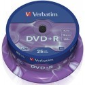 Verbatim DVD+R Matt Silver 4,7GB 16x 25tk torn