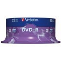 Verbatim DVD+R Matt Silver 4,7GB 16x 25pcs spindle