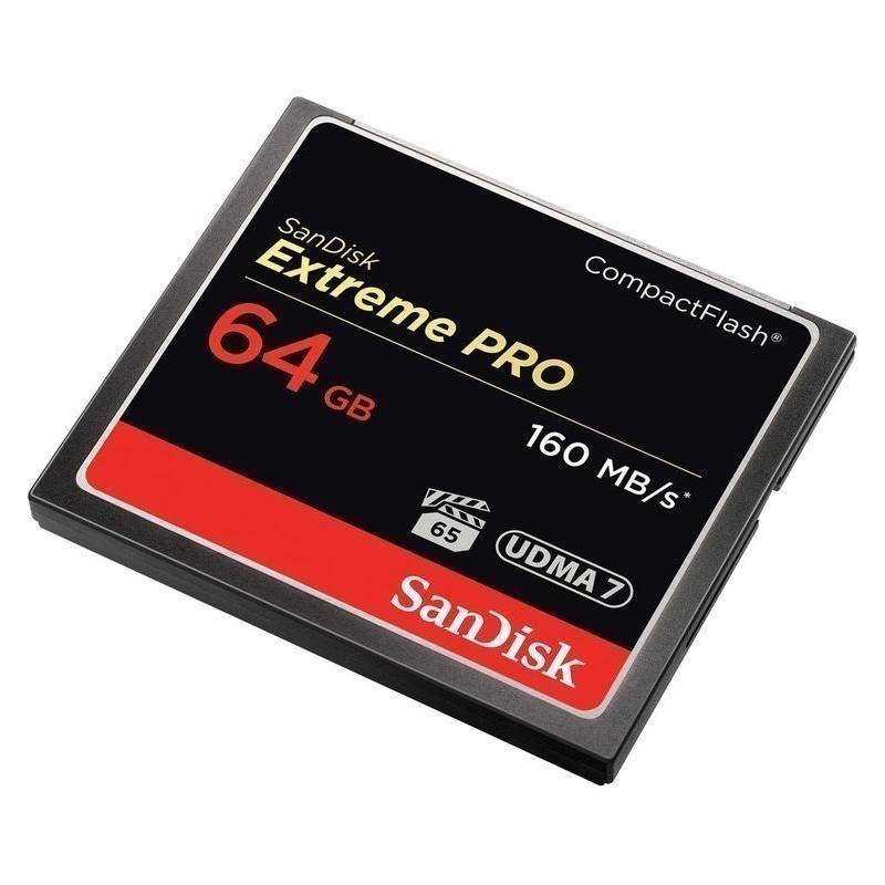 Sandisk memory card CF 64GB ExtremePro 160MB/s - Memory cards - Nordic Digital