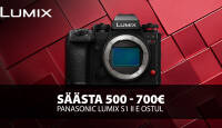 Panasonic Lumix S1 II E ostul säästad eneolematud 500-700€