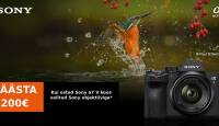 Säästa 200€, kui tellid Sony a7 V koos valitud Sony objektiiviga
