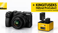 Eeltelli Nikon Z5IIC ja saad kingituseks Hähnel ProCube 3 laadija